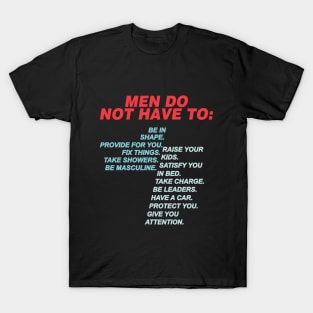 Men Do Not Have To T-Shirt